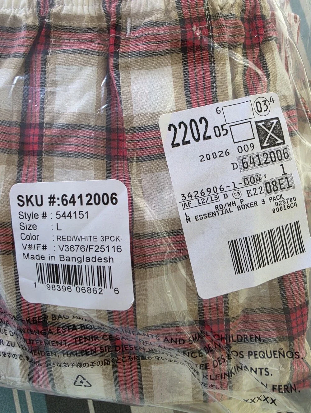 NEW Land’s End 3 pack mens Cotton L 36-38 boxers